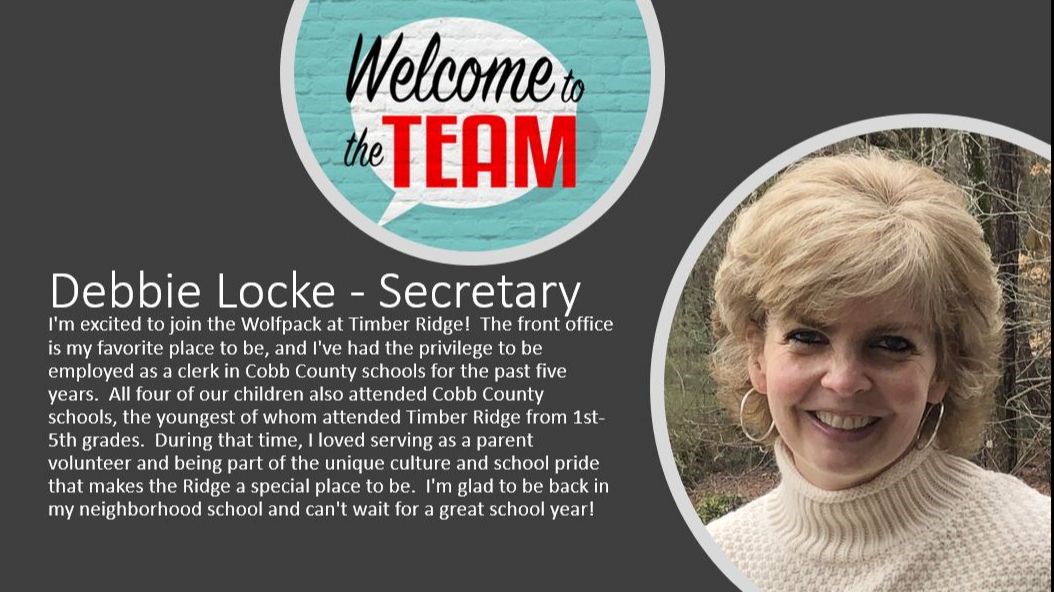 Welcome Debbie Locke